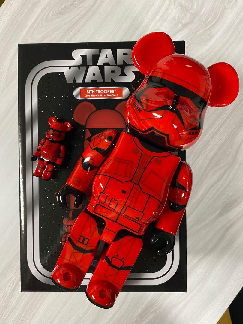 Bearbrick Star Wars 400% + 100% Sith Trooper (The Rise of