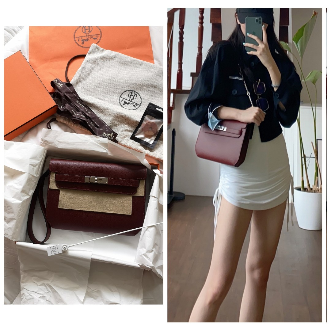 BNEW 2020 HERMÈS HERMES KELLY DEPECHES 25 Clutch PHW in ROUGE H Epsom  Leather D STAMP BRAND NEW - COMPLETE SET Authentic, Luxury, Bags & Wallets  on Carousell