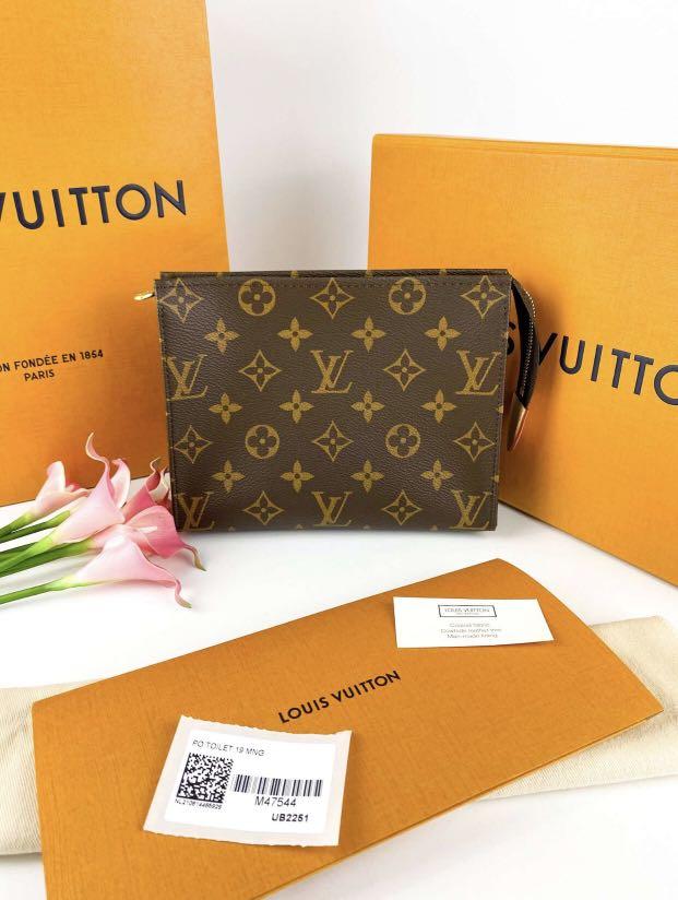 Bags, Authentic Louis Vuitton Toiletry Pouchette 19 Stamp Code Ub1149