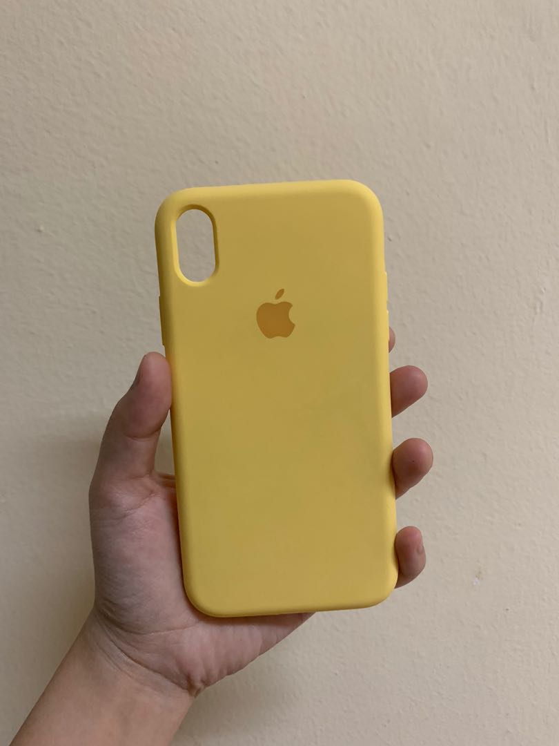Yellow iphone xr silicone case clearance