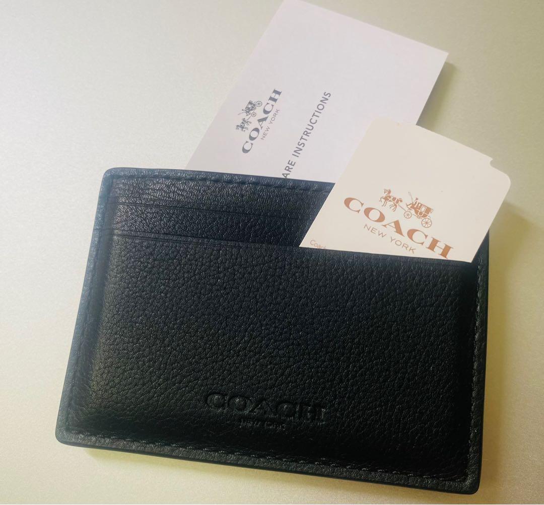 Coach Money Clip Card Case (Original), Men's Fashion, Watches