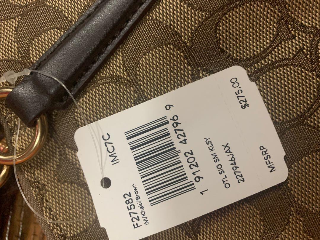 Authentic Coach Monogram 2 way bag (Category: Luxury Bags & Wallets) located in Cainta. Submitted by summerda (Listing ID 1106980681, Image 3). Description: Coach Monogram handbag with long strap. Brand new and never been used. Original price: $275 RFS: Decluttering.