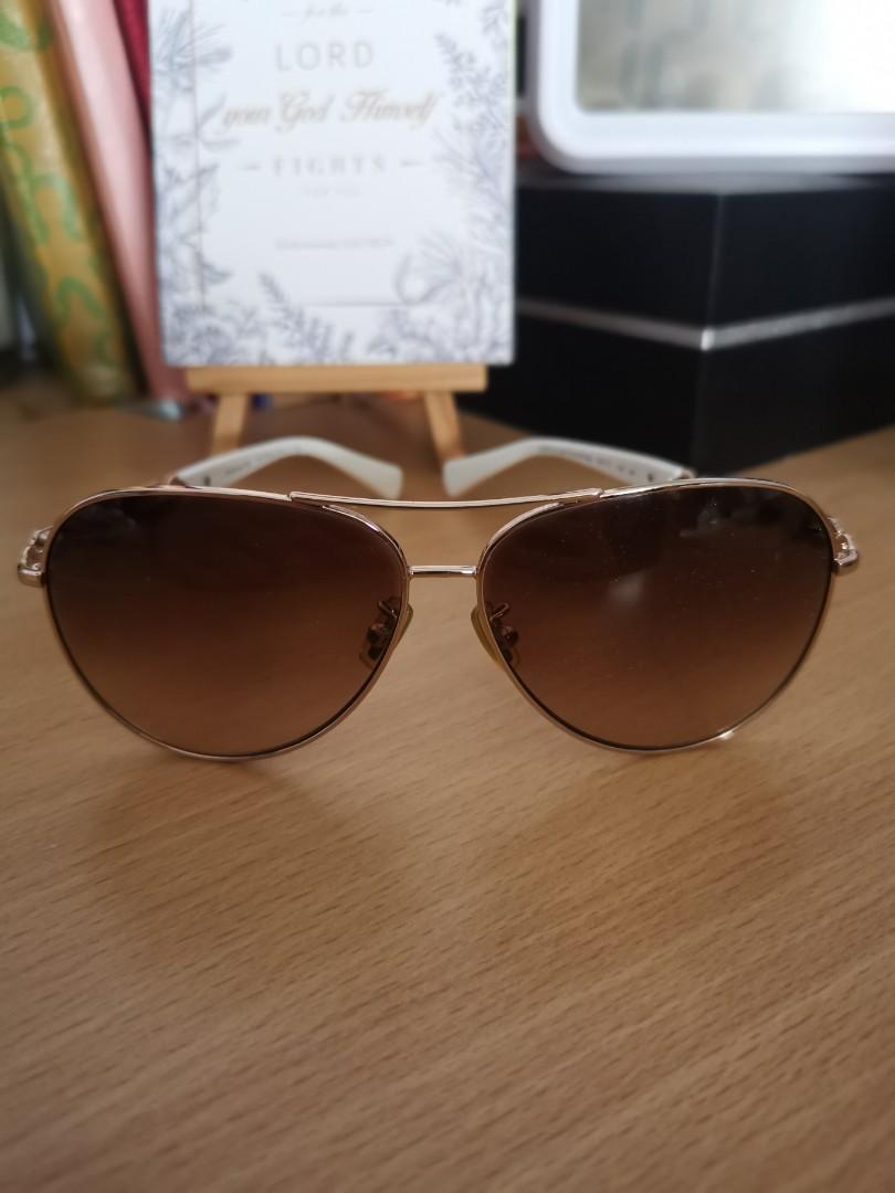 Coach Womens L107 Sunglasses HC7048 59 Metal