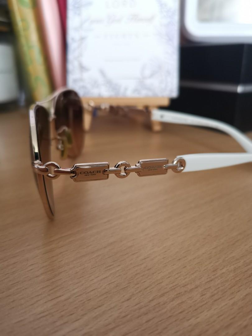 Coach Womens L107 Sunglasses HC7048 59 Metal