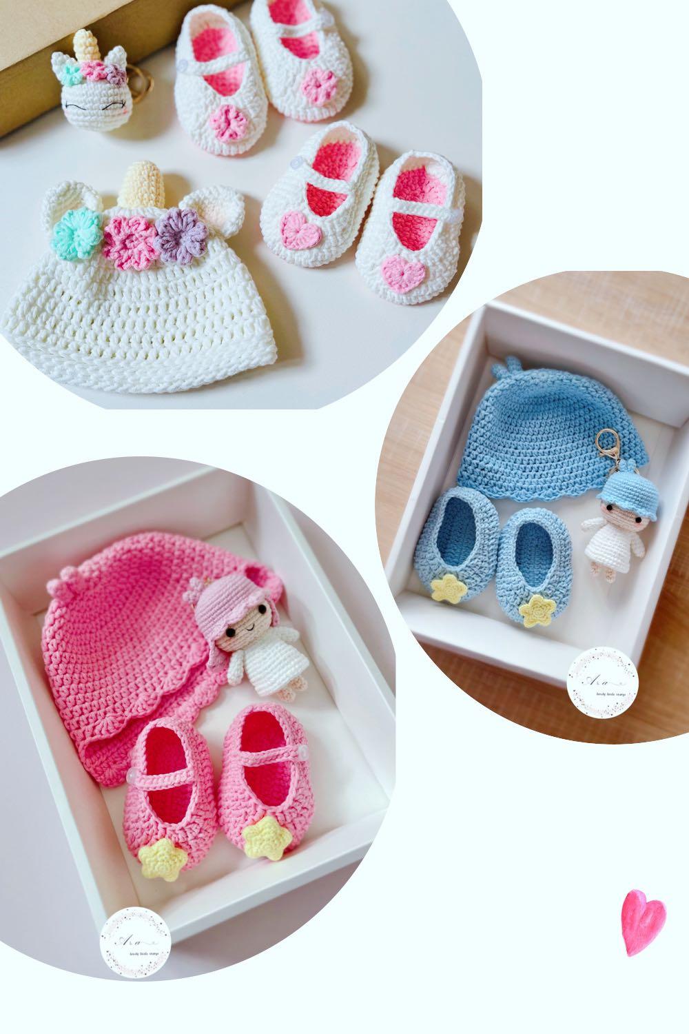 Crochet baby gift sets sales