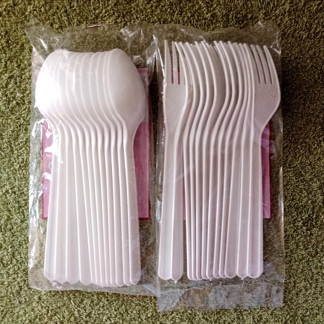 Disposable Plastic Spoon / Fork White, Everything Else, Others on