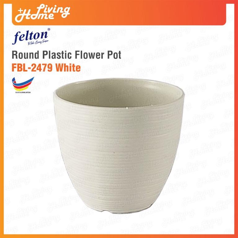 Mini Plastic Flower Pots vase / Pasu Bunga Plastik kecil Coklat Tebal Tahan  Lasak 【Ø55mm】