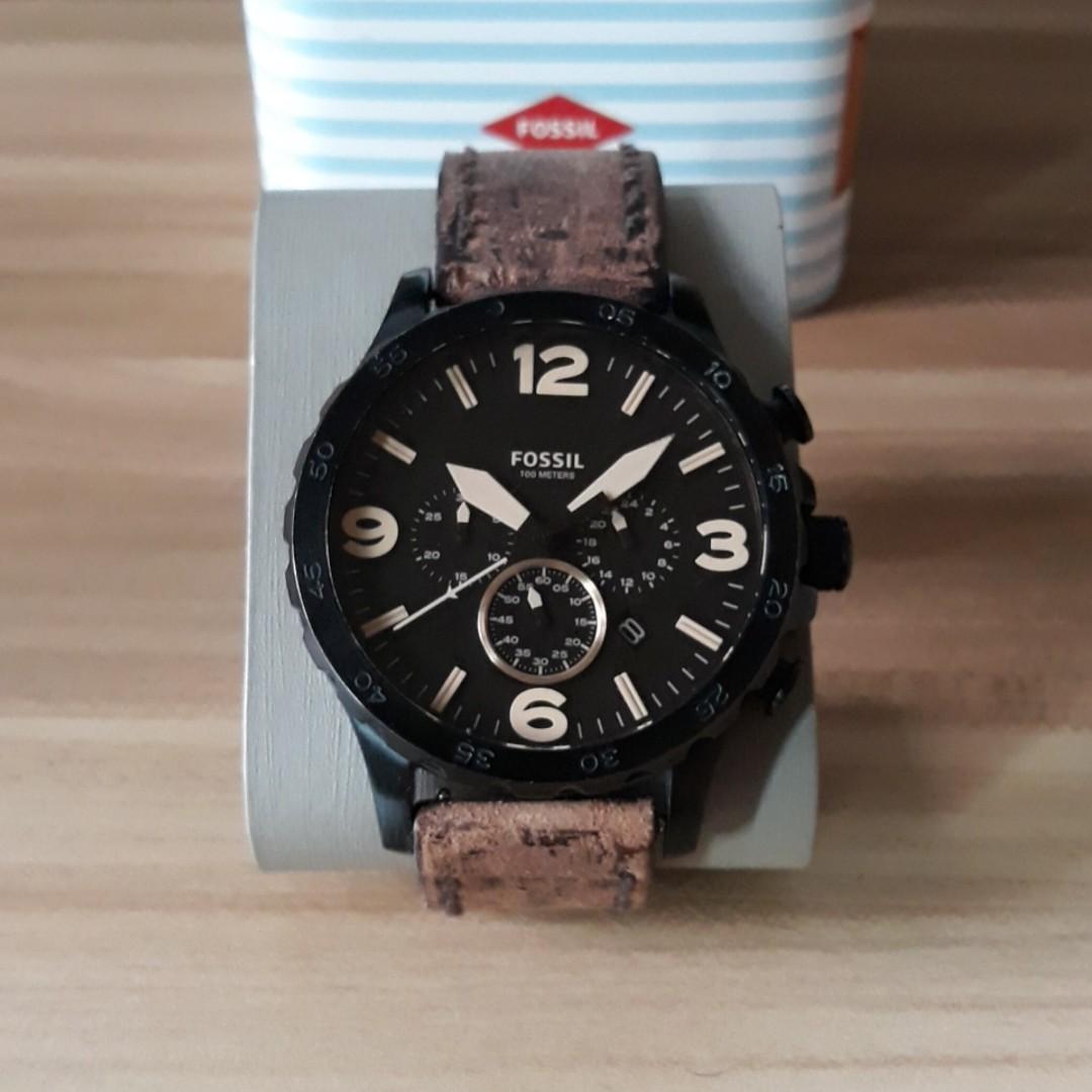 Fossil Nate Horloge Chronograph, Men's Fashion, Watches \u0026 Accessories,  Watches on Carousell