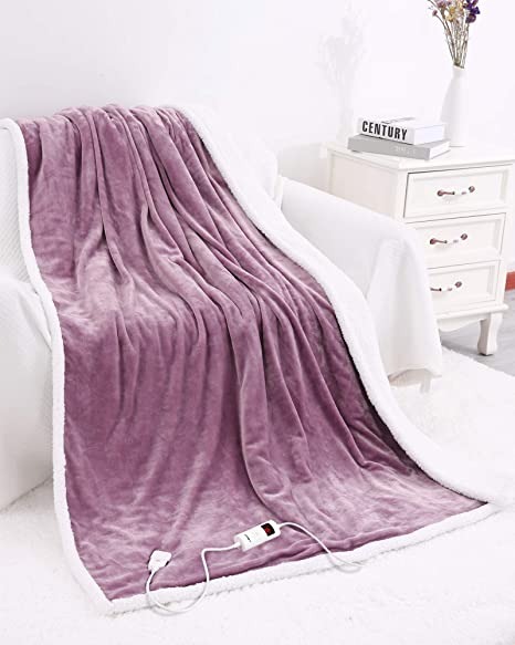 Gasky Heated Blanket For Full Body Size 130 180 CM Purple Furniture Home Living Bedding Towels on Carousell