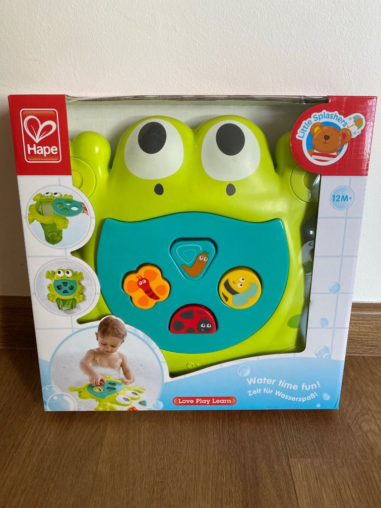 Hape Feed me bath frog Babies Kids Infant Playtime on Carousell