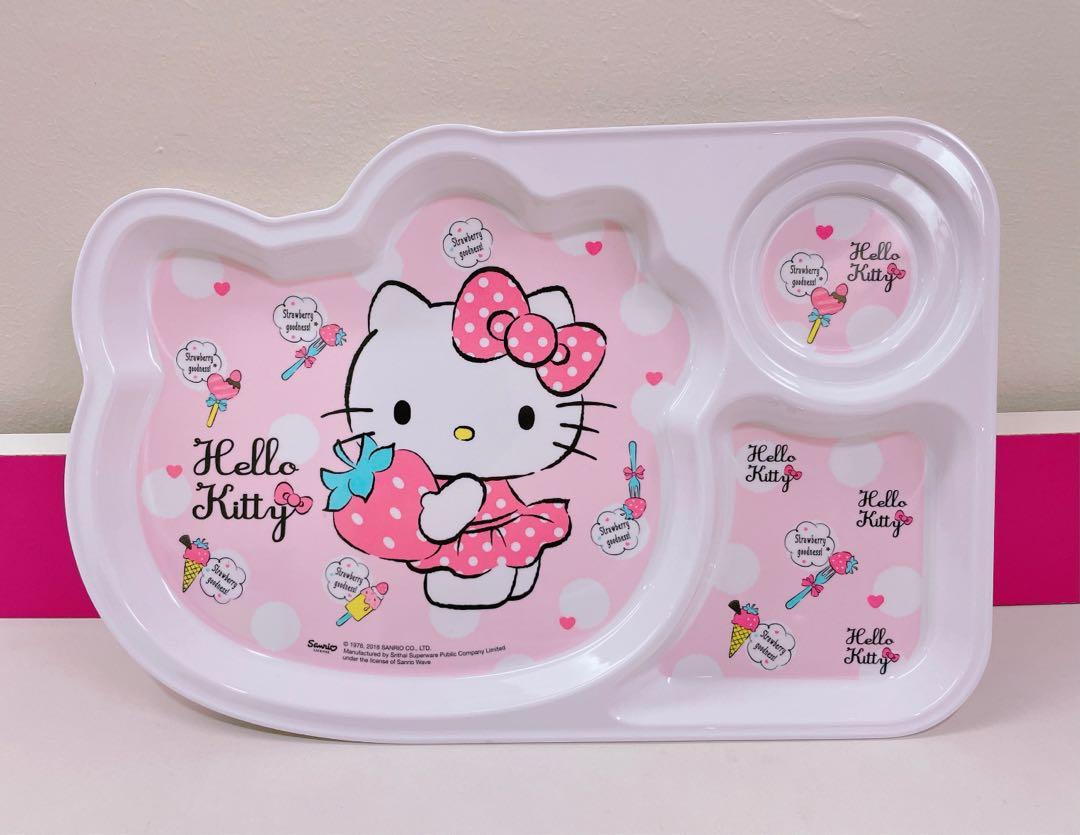 Lovely My Melody Melamine 3 Parts Divided Plate for Kids 