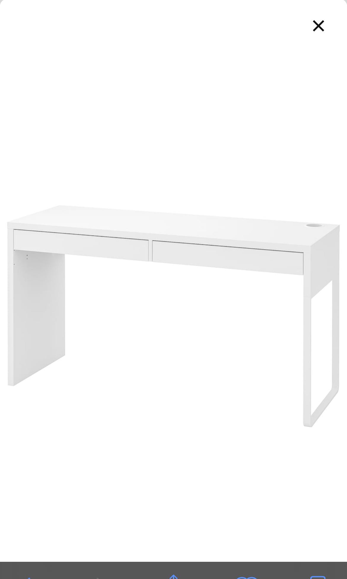IKEA Study Table, Furniture & Home Living, Furniture, Tables & Sets on