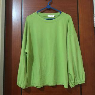 kaos polos hijau