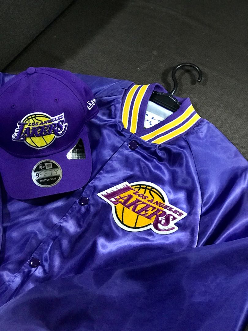 Lakers Alumni Varsity Jacket - Purple/combo