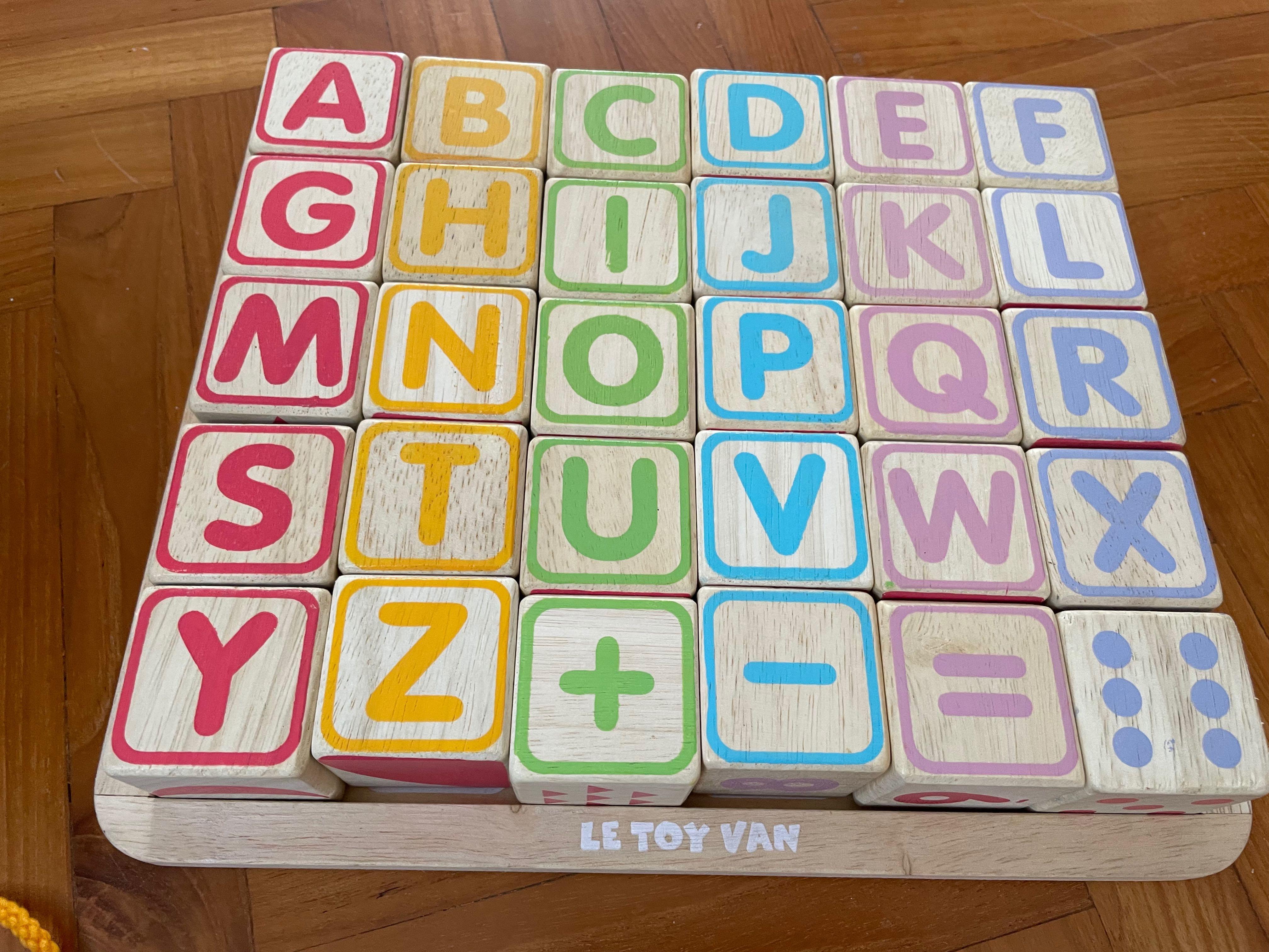 Le toy van abc wooden blocks 2025
