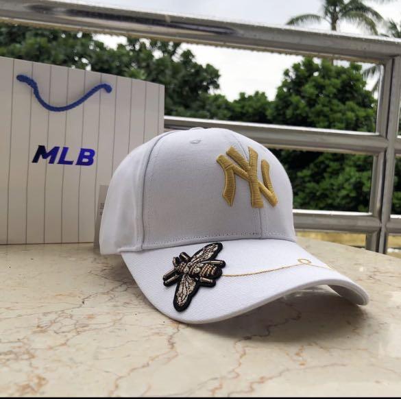 MLB BASEBALL WHITE GOLD, Fesyen Pria 