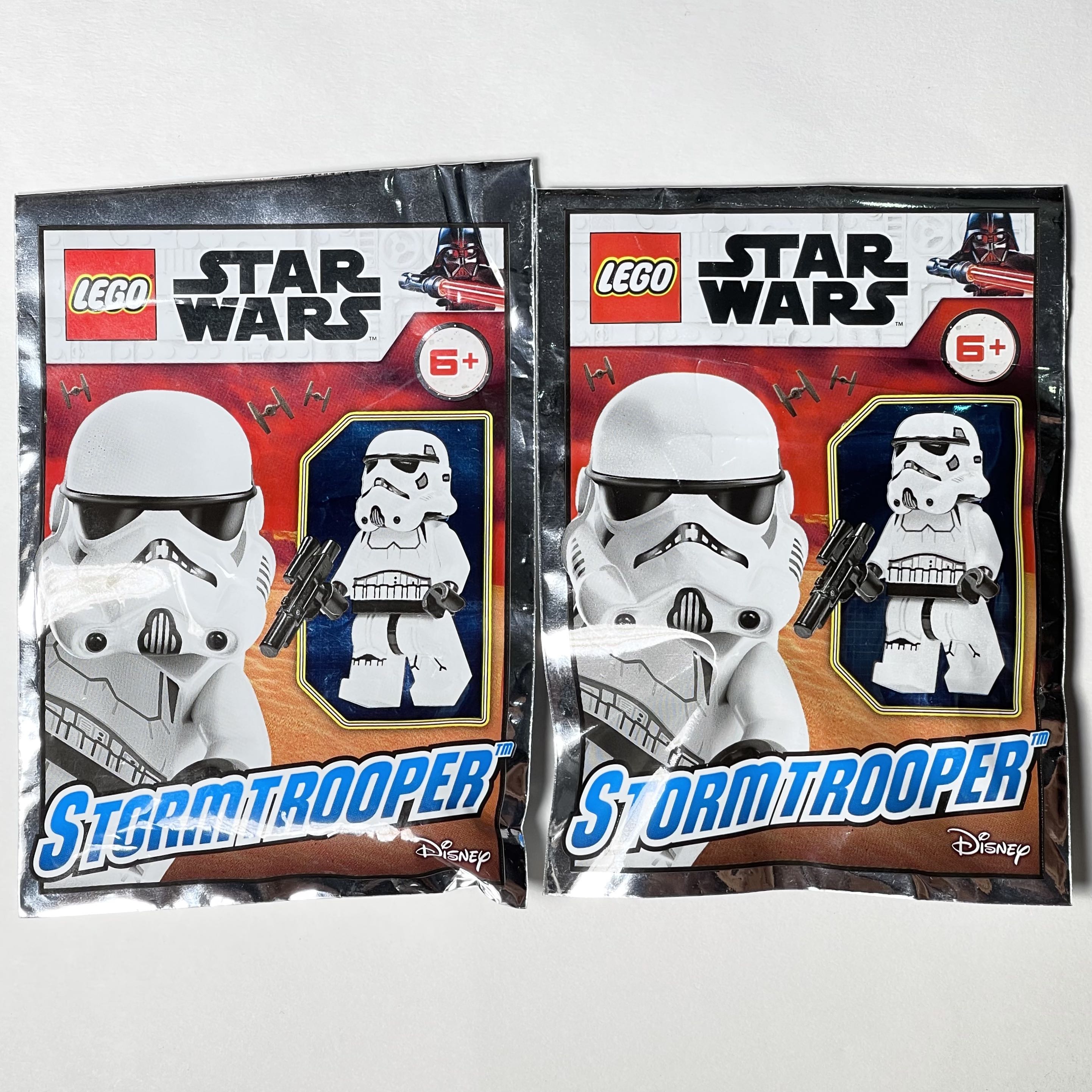NEW SEALED LEGO Disney Star Wars 2 Piece Stormtrooper Foil