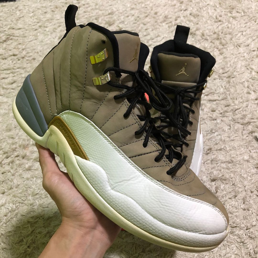 Jordan 12 2025 grey and gold