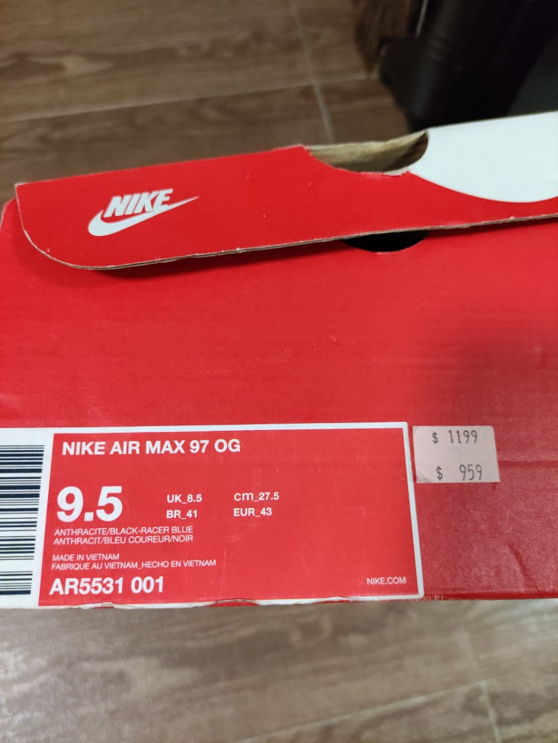 Nike air max 97, 男裝, 鞋, 波鞋- Carousell