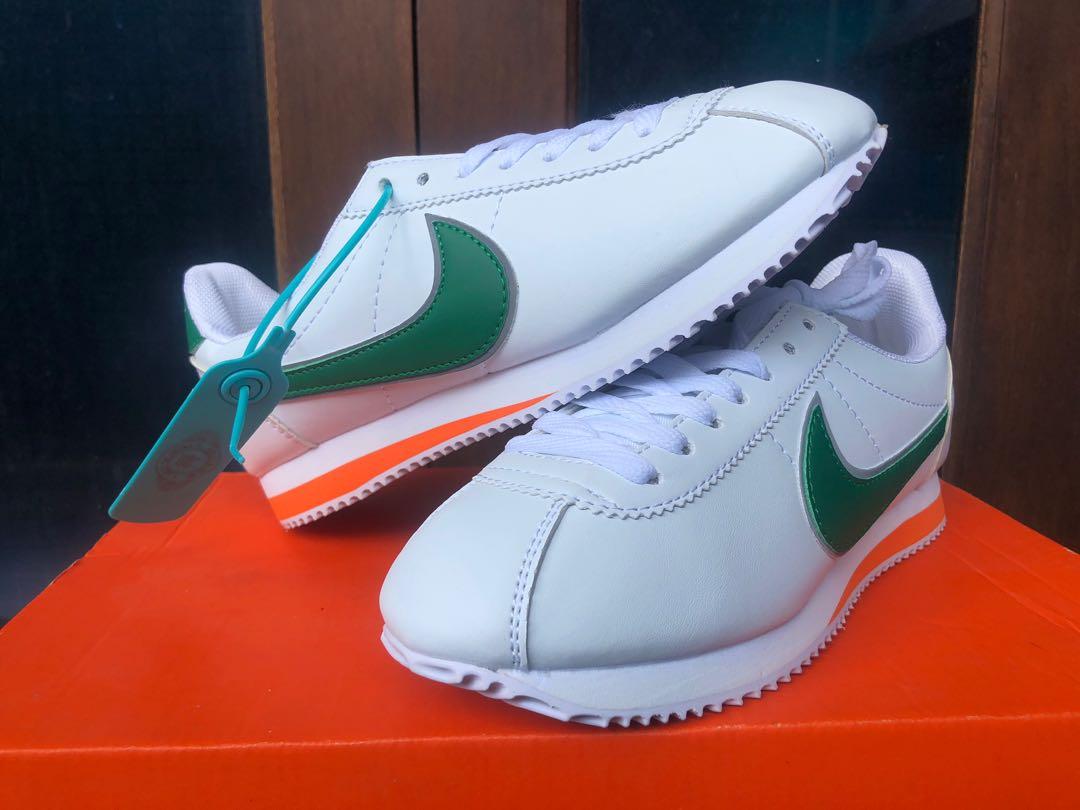 Nike Cortez stranger things green sneakers reflective