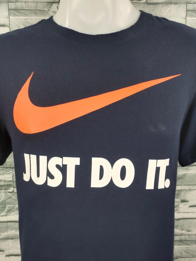 Nike Swoosh Orange JDI Dark Blue Shirt Men s Fashion Tops Sets