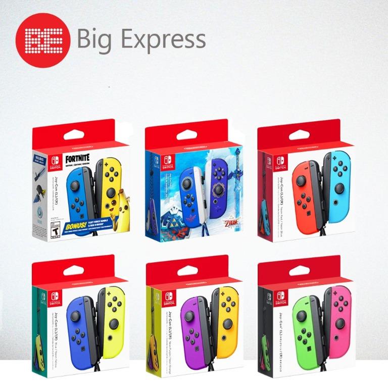 Nintendo Joy-Con (L/R) Controller Pair - Neon Red/Blue/Yellow