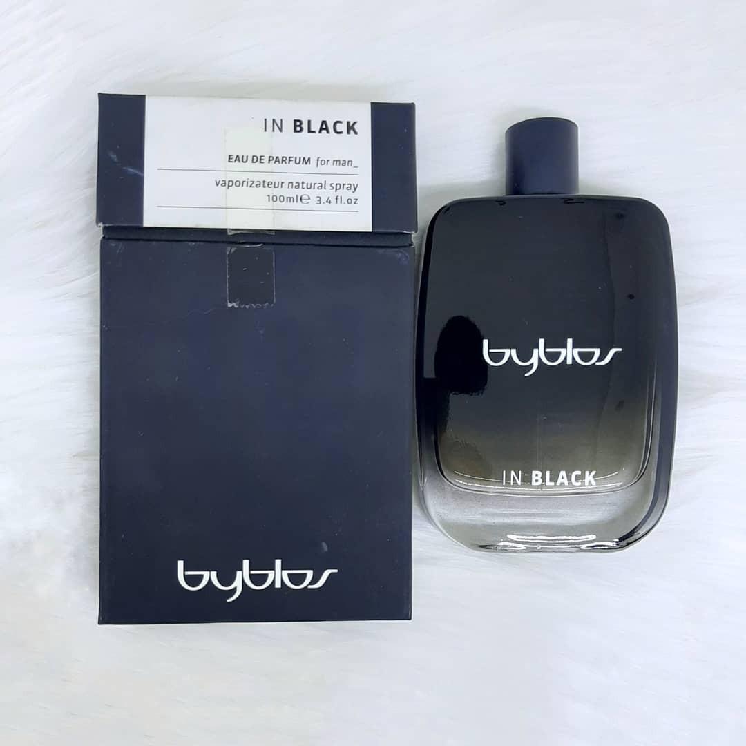 Parfum Pria BYBLOS IN BLACK Original Lengkap box Kesehatan