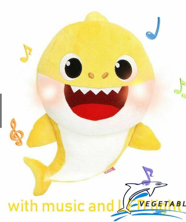 Baby shark singing online plush english