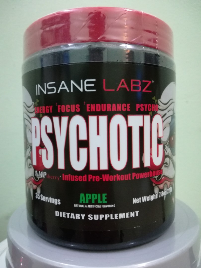 Psychotic pre-workout, Health & Nutrition, Health Supplements ...