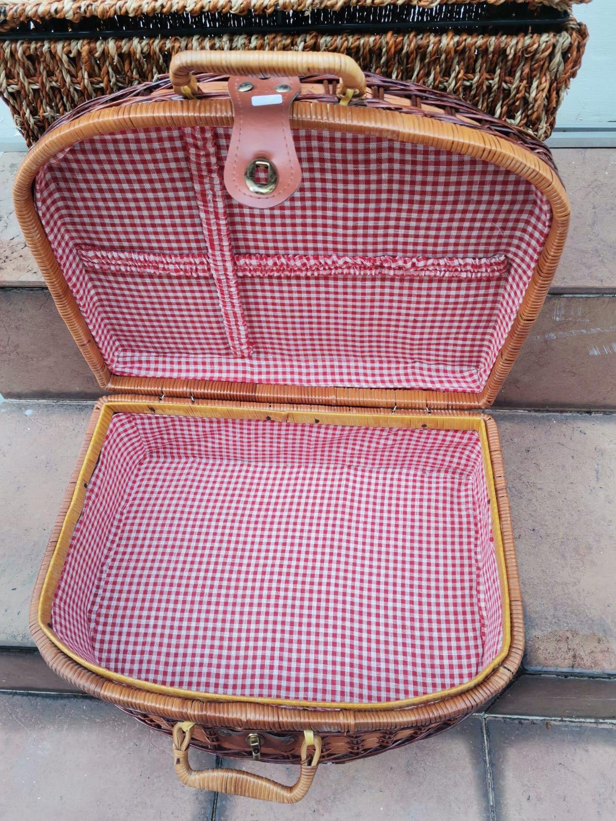 Rattan Picnic Basket, Furniture & Home Living, Home Improvement