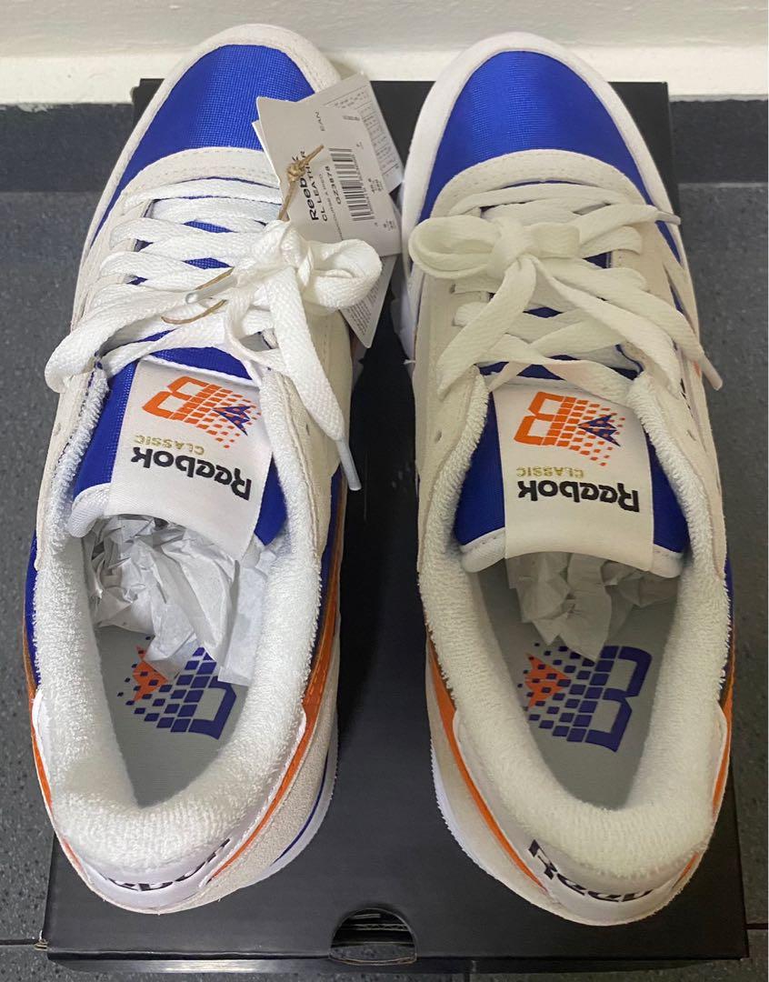 Reebok classic nylon 2024 white and cream trainers