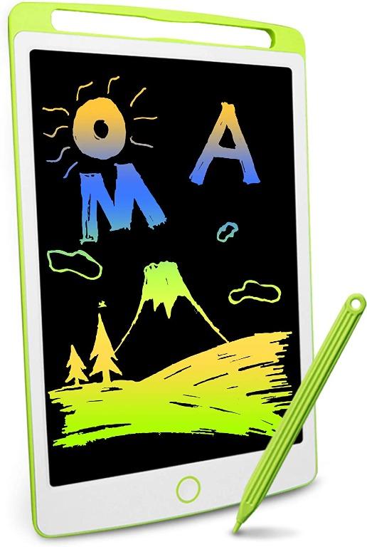 Green Arolun LCD Writing Tablet with Stylus 8.5 Inch Digital Ewriter Electronic Graphic Drawing Tablet Erasable Portable Doodle Mini Board Memo Notepad for kids Learning Birthday Gifts