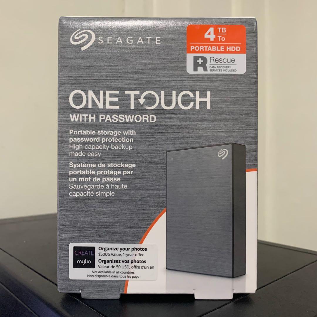 Seagate One Touch 4TB Portable External HDD ( 3 years Local