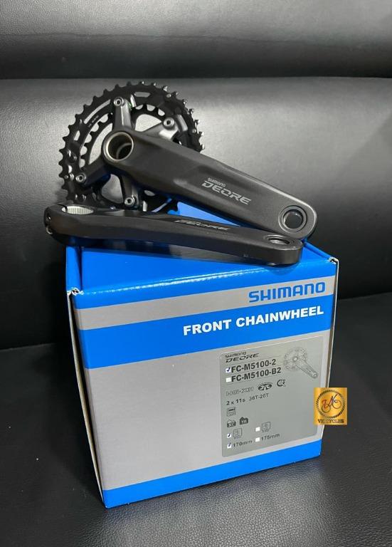 SHIMANO DEORE M5100 2X11 SPD 36 26T 170MM CRANKSET FC M5100 2