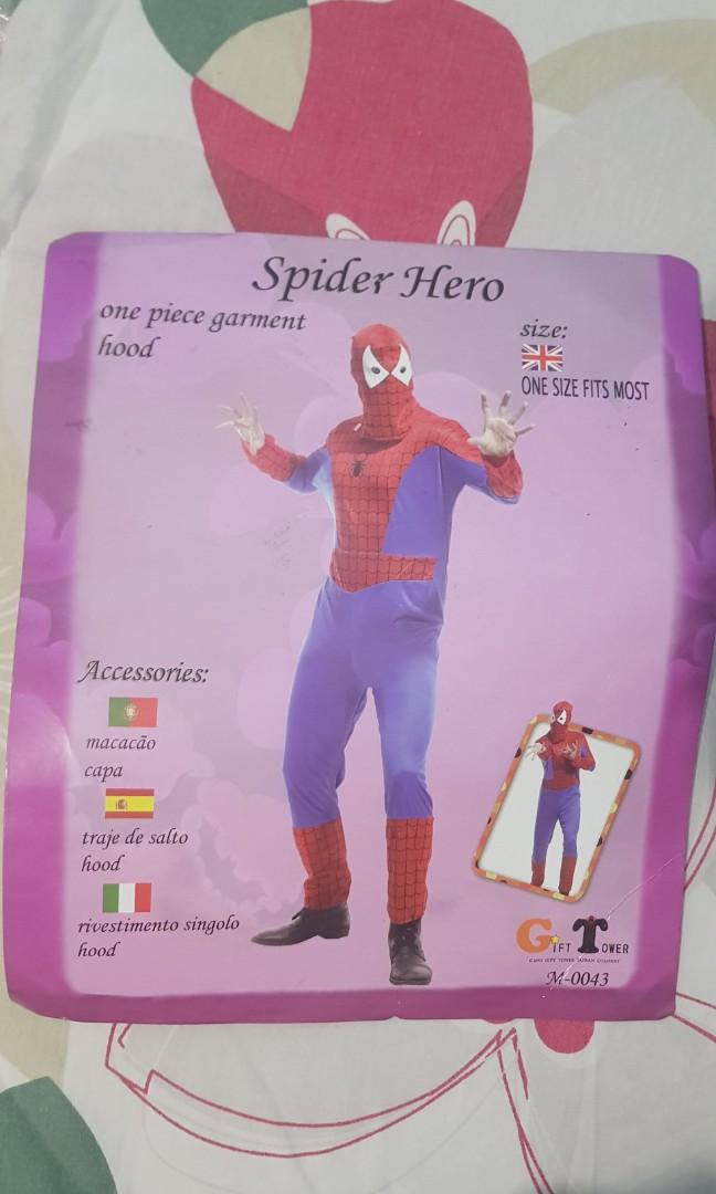 Spider man costume for adult, Hobbies & Toys, Toys & Games on Carousell