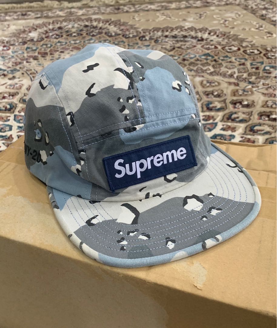 Supreme blue cheap camo hat