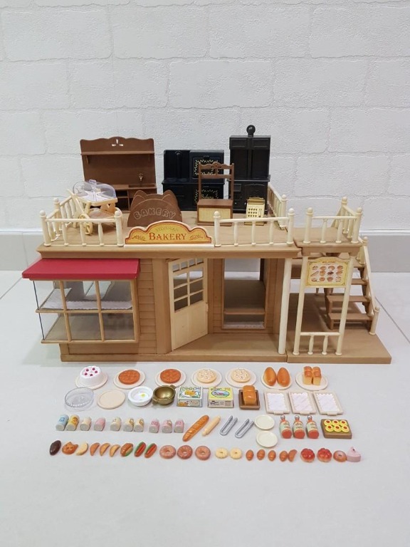 Sylvanian families shop bakery vintage