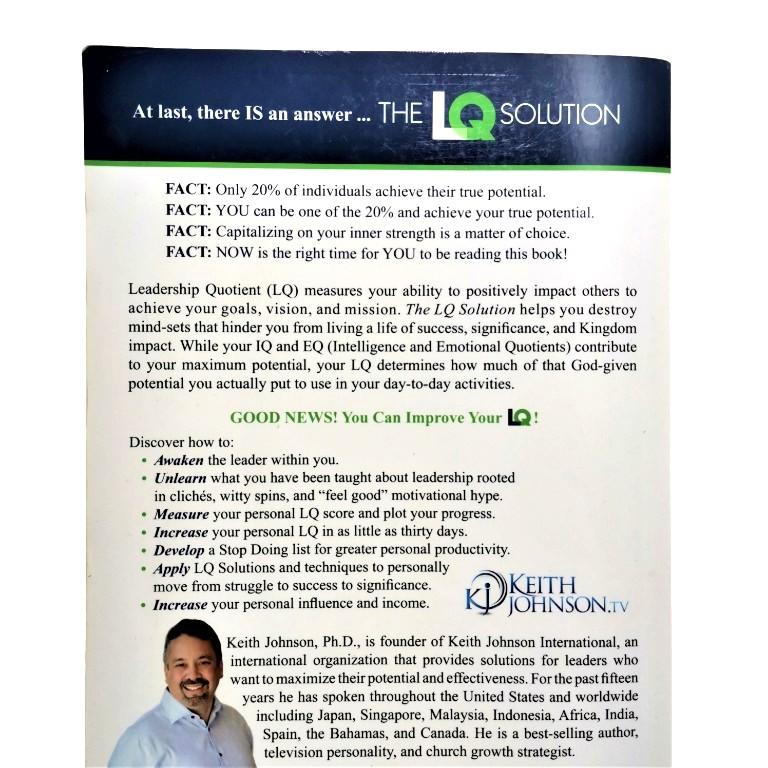 The LQ Solution: Influence, Impact, and Increase (Dr. Keith Johnson ...