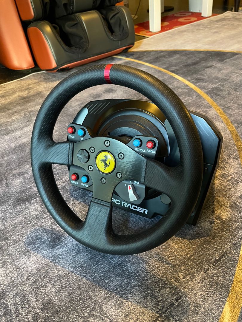 Thrustmaster TSPC Racer Ferrari Wheel, Video Gaming, Gaming Accessories ...
