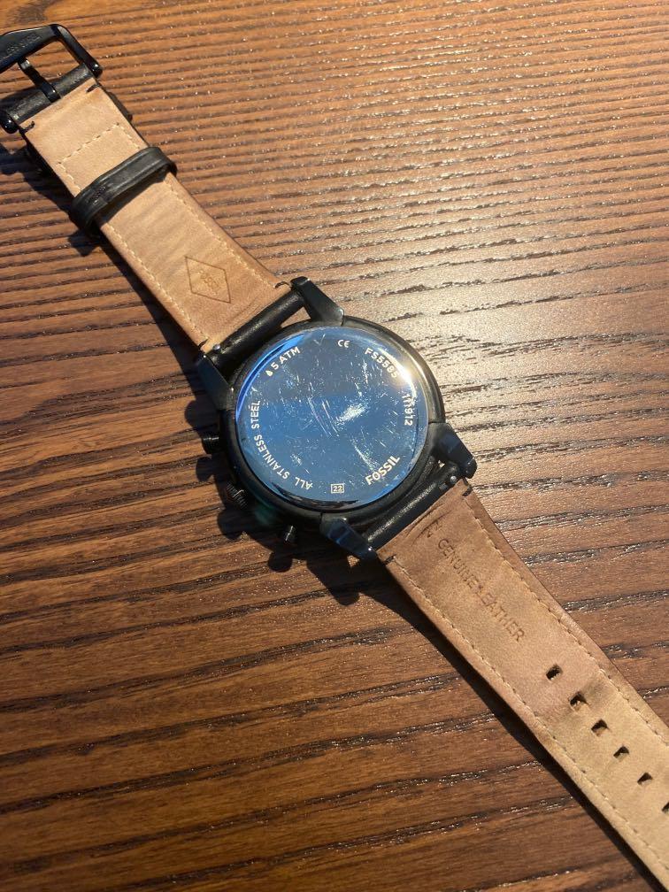 Townsman Chronograph Fossil Watch FS5585 Black