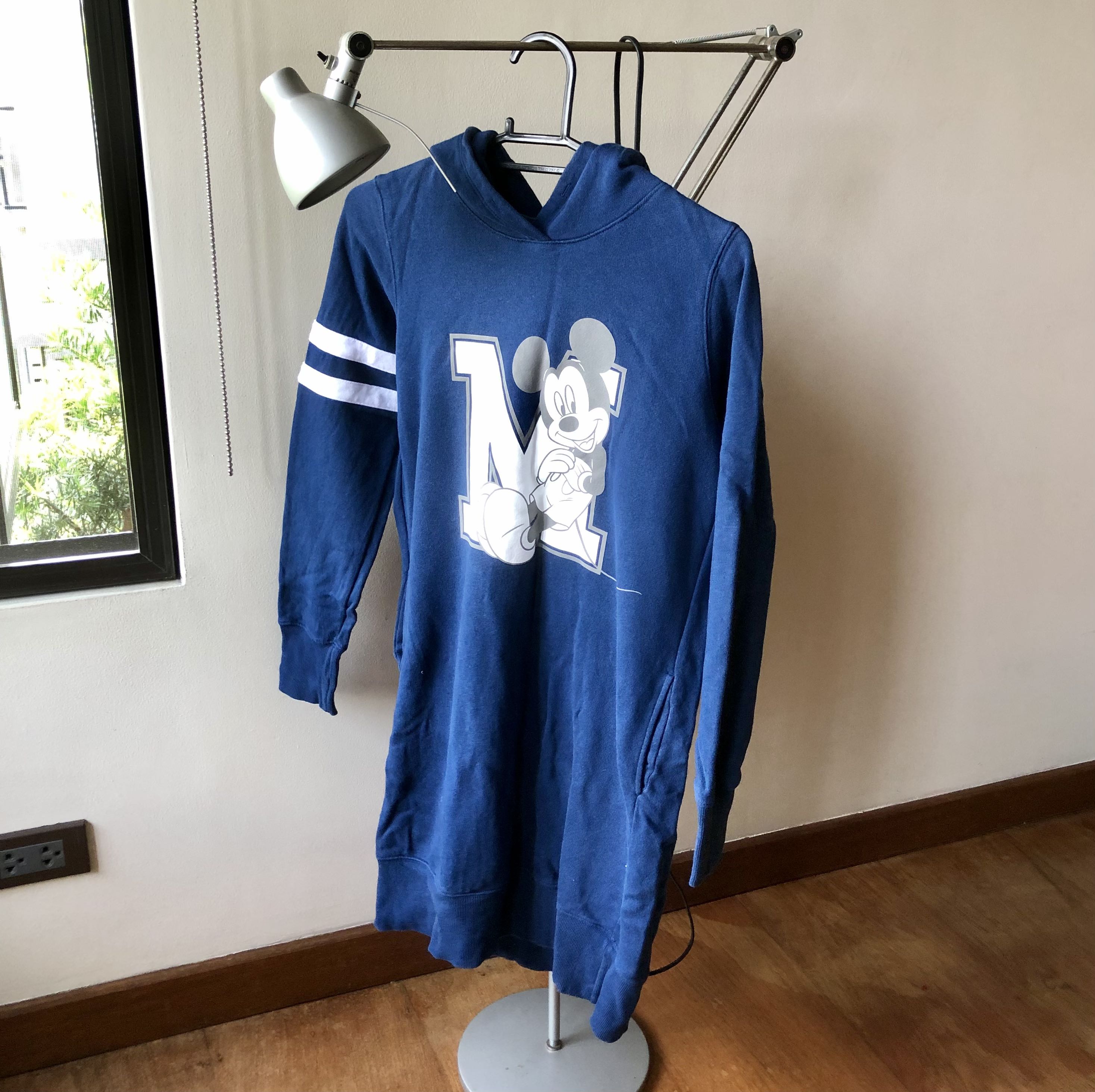 Uniqlo Disney Mickey Mouse Hoodie Dress in Blue Women s Fashion