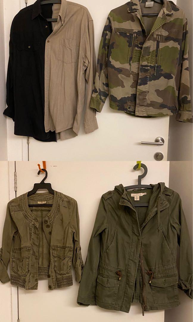 khaki camo jacket