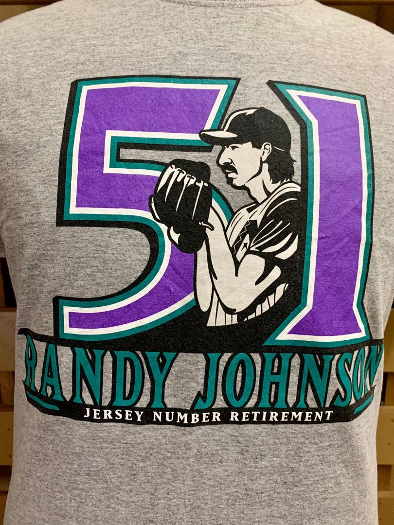 XL Arizona Diamondbacks RANDY JOHNSON Jersey Retirement Shirt! MLB Baseball