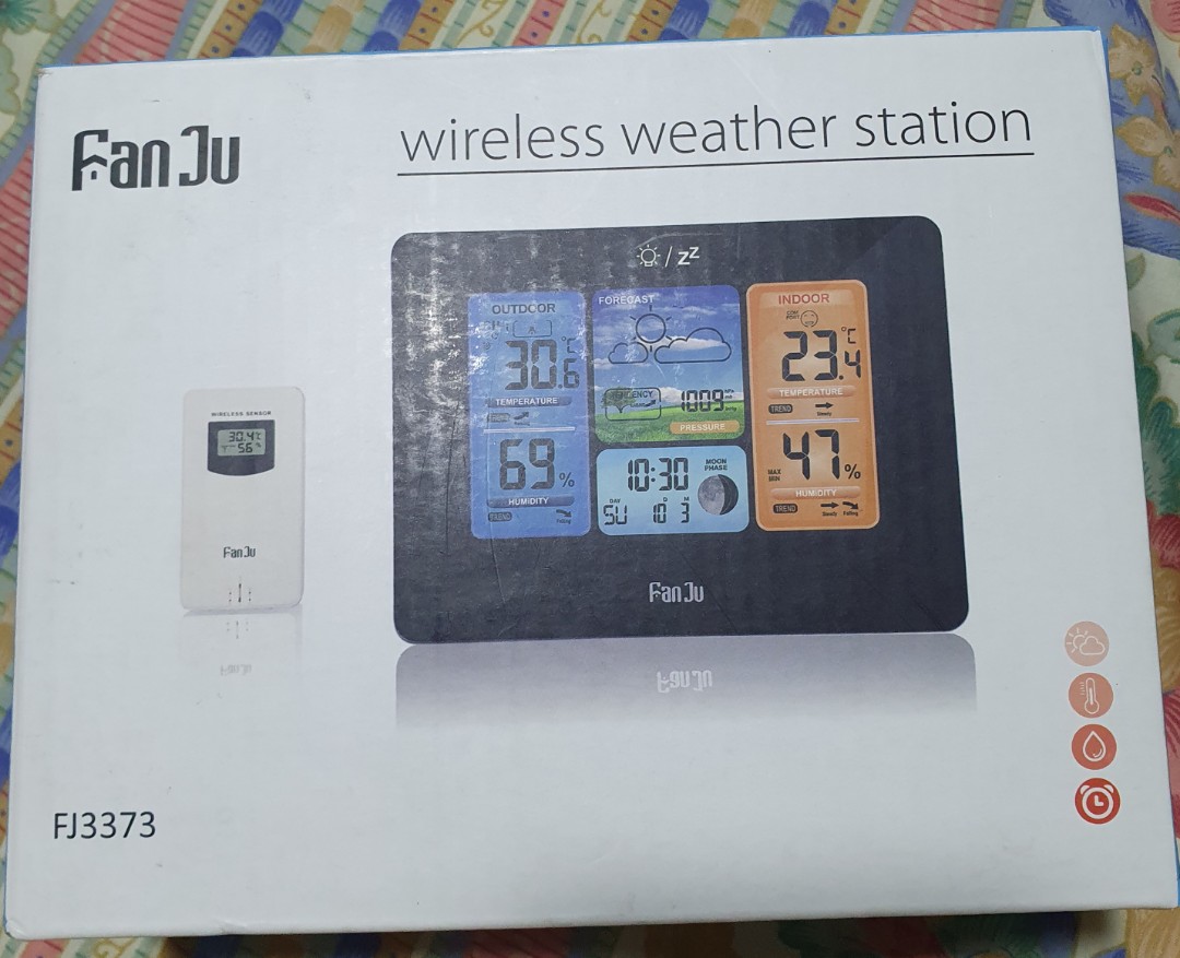 Wireless Weather Station. FAN JU FJ3373, Computers & Tech, Office
