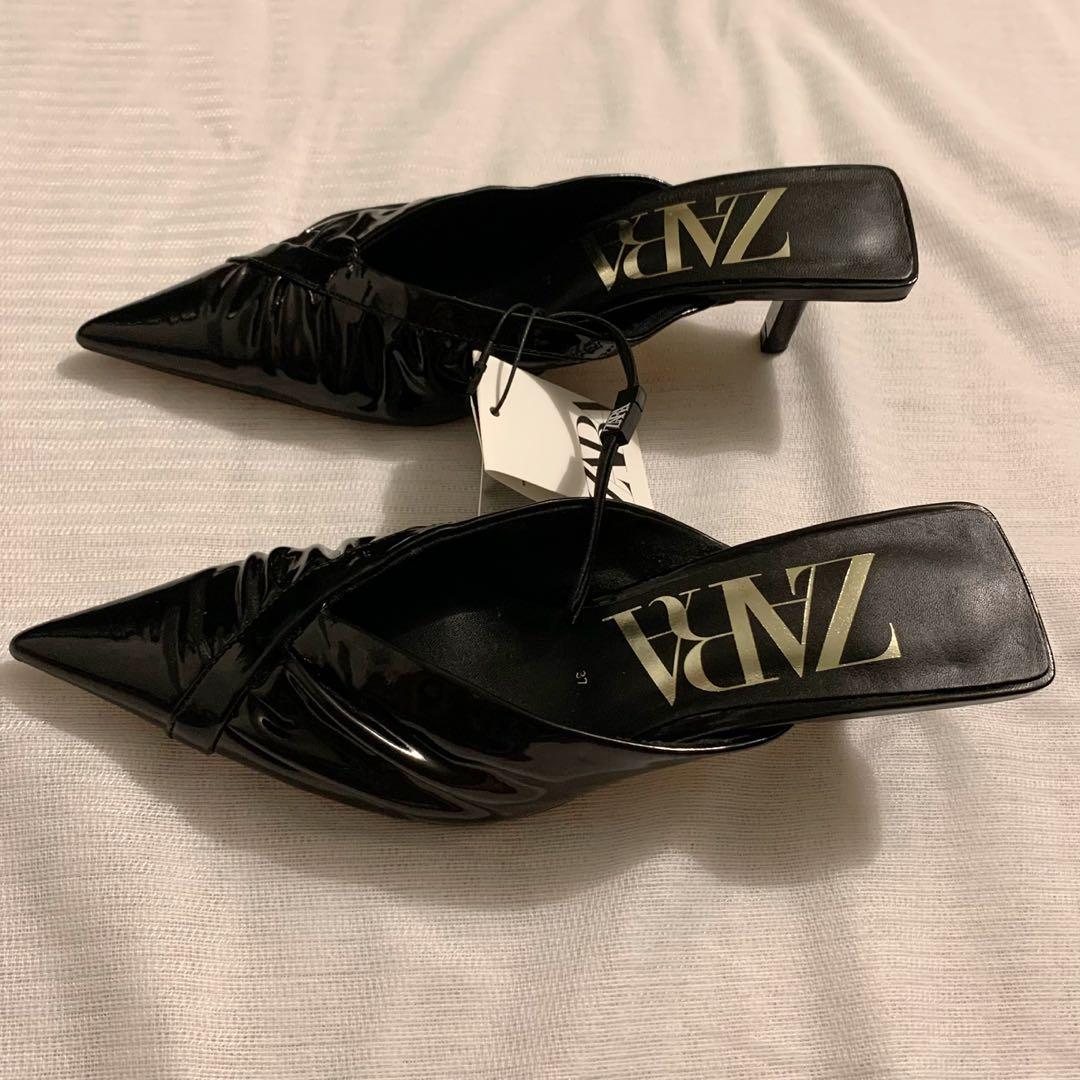 Kitten heel mules zara online