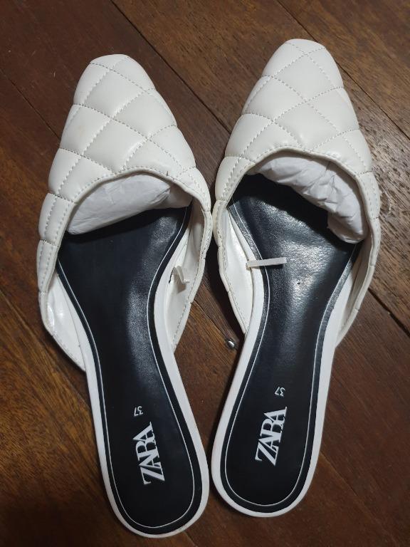 Zara quilted mules on sale