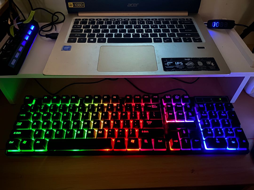 Zeus Keyboard/Gaming Keyboard (black) with backlight, Computers & Tech