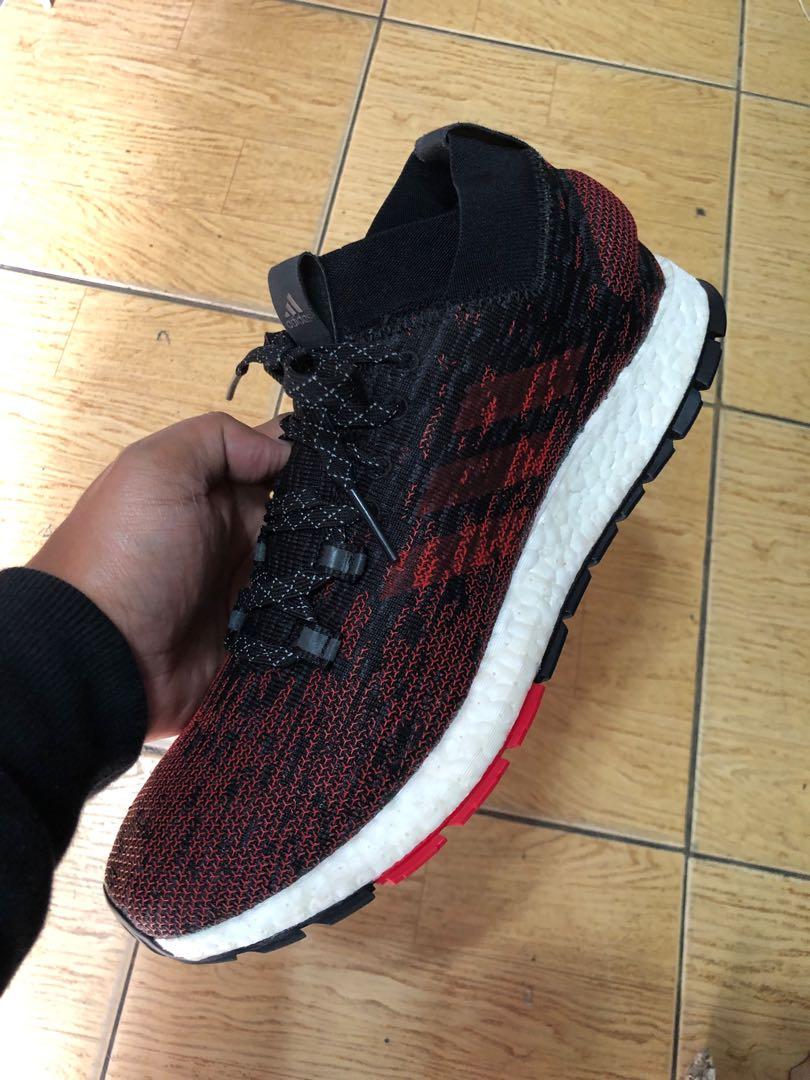 Available catch Denmark Adidas PureBoost RBL 'Black Scarlet' Running Shoes(9.5 US), Men's Fashion,  Footwear, Sneakers on Carousell