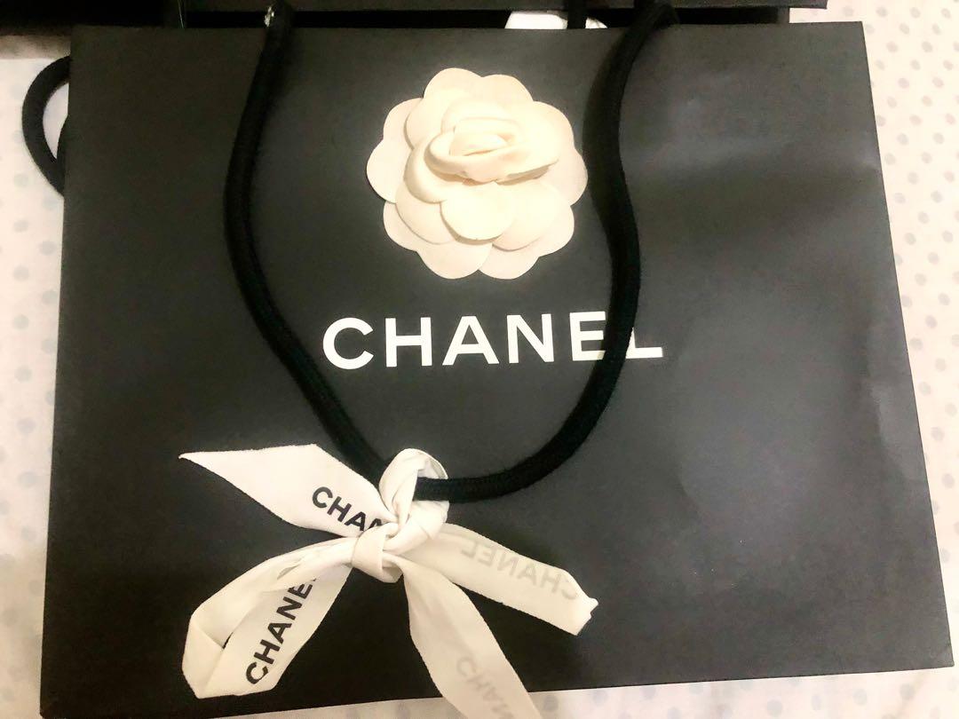 Authentic Chanel Paperbags (Category: Luxury Accessories) located in Imus. Submitted by vanity_cravings (Listing ID 1107145670, Image 3). Description: Authentic Chanel Paper Bags Complete with ribbon, and Camella flower 1) Chanel Large Paperbag (Ideal for bags and shoes) L- 17” / 43cm W- 16 1/4” / 16cm H- 13” / 33cm Php2,000 2) Chanel Medium Paperbag L- 11 3/4” / 30cm W- 5” / 13cm H- 9 1/2” / 24cm Php1,700 3) Chanel Small Paperbag L- 8 3/4” / 22c