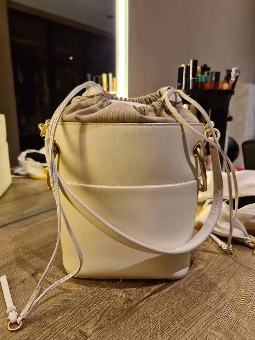 Chloe roy outlet bucket bag white